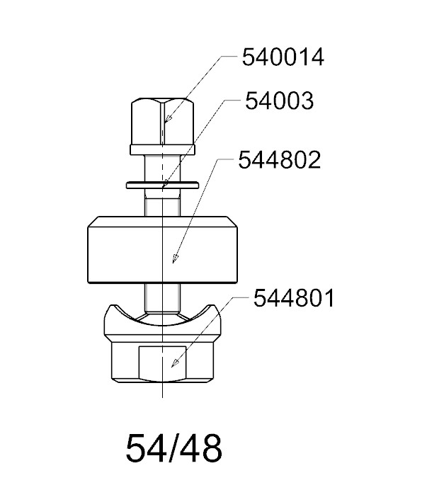 PERFORADOR REDONDO PARA CHAPA  FORZA  SERIE 54